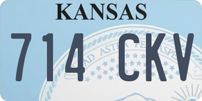 KS license plate 714CKV