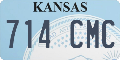 KS license plate 714CMC