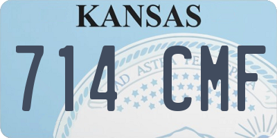 KS license plate 714CMF