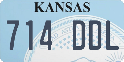 KS license plate 714DDL