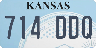 KS license plate 714DDQ