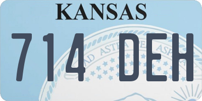 KS license plate 714DEH