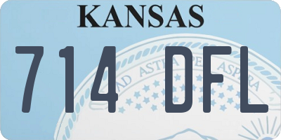 KS license plate 714DFL