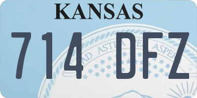 KS license plate 714DFZ