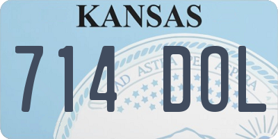 KS license plate 714DOL