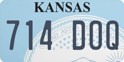 KS license plate 714DOQ