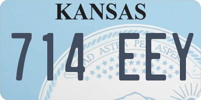 KS license plate 714EEY