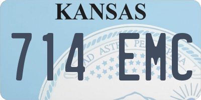 KS license plate 714EMC