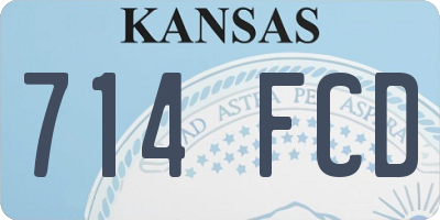 KS license plate 714FCD