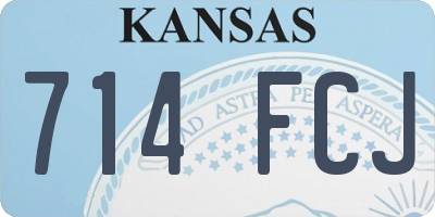 KS license plate 714FCJ