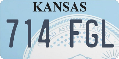KS license plate 714FGL