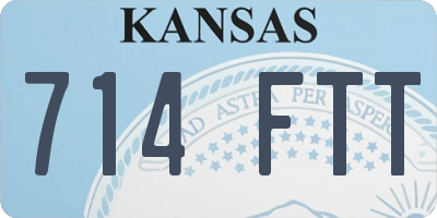 KS license plate 714FTT