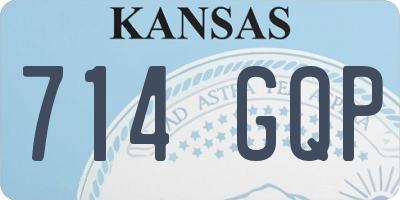 KS license plate 714GQP