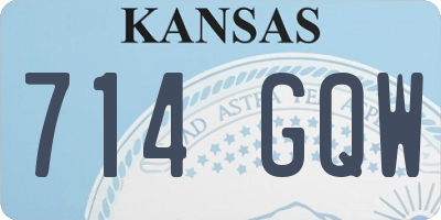 KS license plate 714GQW