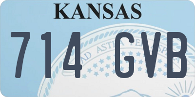 KS license plate 714GVB