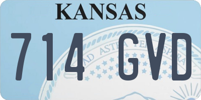 KS license plate 714GVD