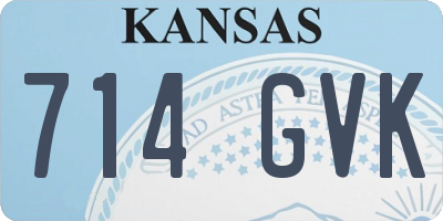 KS license plate 714GVK