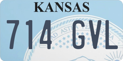 KS license plate 714GVL