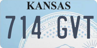 KS license plate 714GVT
