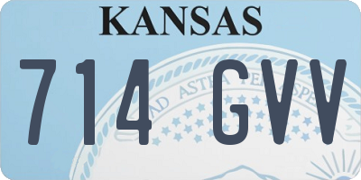 KS license plate 714GVV