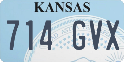 KS license plate 714GVX