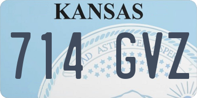 KS license plate 714GVZ