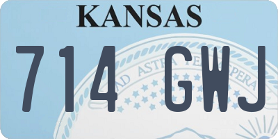 KS license plate 714GWJ