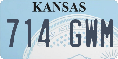 KS license plate 714GWM