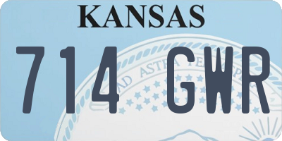 KS license plate 714GWR