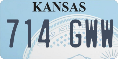 KS license plate 714GWW