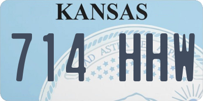 KS license plate 714HHW