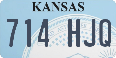 KS license plate 714HJQ