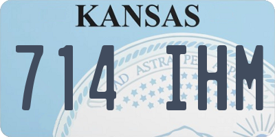KS license plate 714IHM