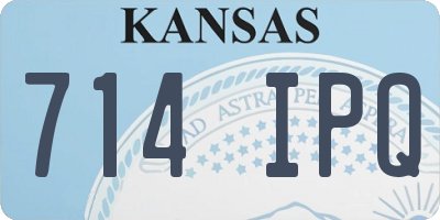 KS license plate 714IPQ