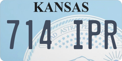 KS license plate 714IPR
