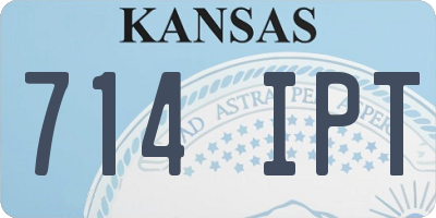 KS license plate 714IPT