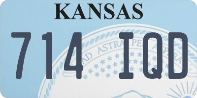 KS license plate 714IQD