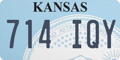 KS license plate 714IQY