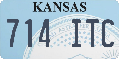 KS license plate 714ITC