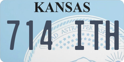 KS license plate 714ITH
