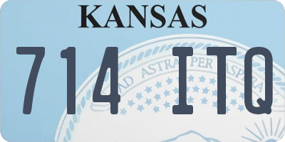 KS license plate 714ITQ