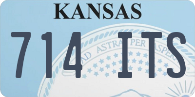 KS license plate 714ITS