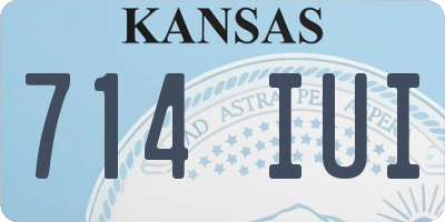 KS license plate 714IUI