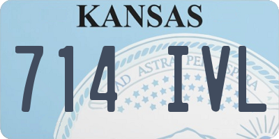 KS license plate 714IVL