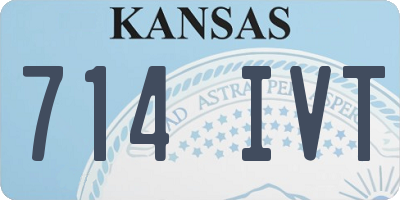 KS license plate 714IVT