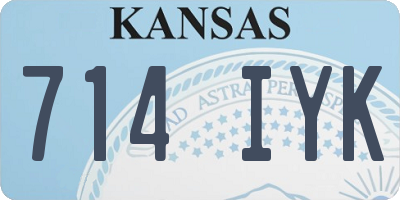 KS license plate 714IYK