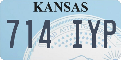 KS license plate 714IYP