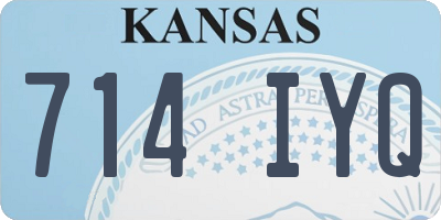 KS license plate 714IYQ