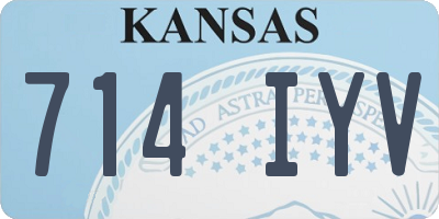 KS license plate 714IYV