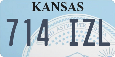 KS license plate 714IZL